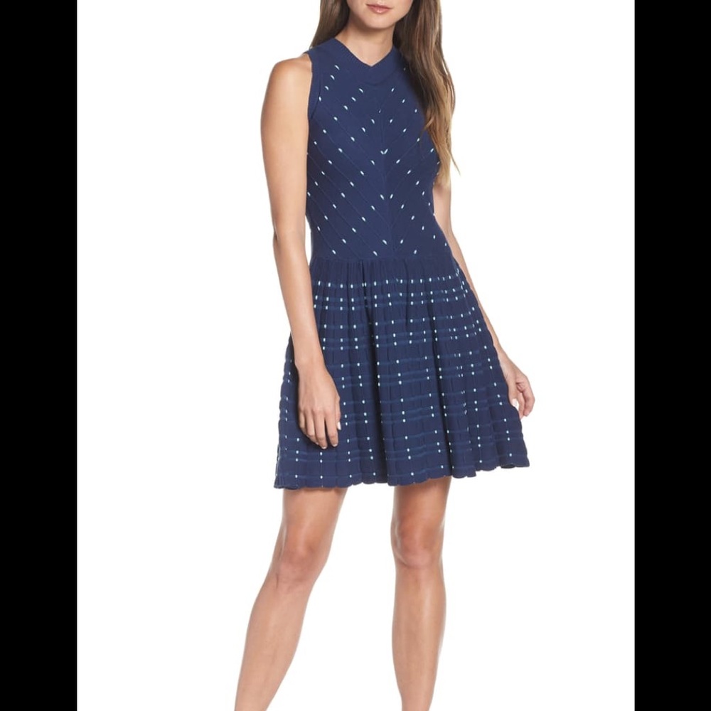 New adelyn rae skye knit fit and flare dress S/M